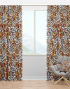 Leopard Fur Safari II - Mid-Century Modern Curtain Panels