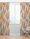 Diamond Retro X - Mid-Century Modern Curtain Panels