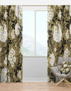 Retro Abstract Florals - Mid-Century Modern Curtain Panels