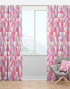 Diamond Retro VI - Mid-Century Modern Curtain Panels