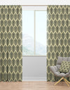 Abstract Design Retro Pattern III - Mid-Century Modern Curtain Panels