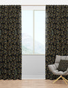 Gold Retro 80s - Mid-Century Modern Curtain Panels