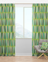 Retro Abstract Drops VI - Mid-Century Modern Curtain Panels