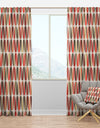 Retro Abstract Drops IV - Mid-Century Modern Curtain Panels