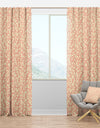 Retro Floral Pattern V - Mid-Century Modern Curtain Panels