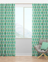 Retro Butterflies I - Mid-Century Modern Curtain Panels