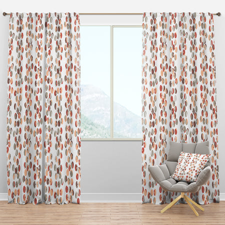 Retro Abstract Design XIX - Mid-Century Modern Curtain Panels