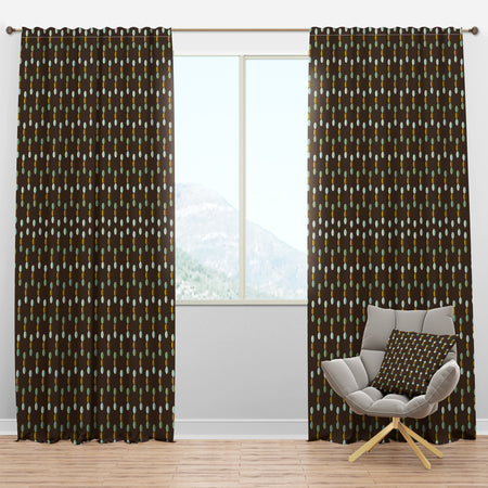 Geometric Mod Dots - Mid-Century Modern Curtain Panels