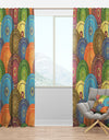 Circular Retro Design IV - Mid-Century Modern Curtain Panels