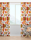 Abstract Retro Geometric I - Mid-Century Modern Curtain Panels