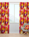 Abstract Geometric Retro III - Mid-Century Modern Curtain Panels