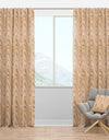 Abstract Luxury Beige Waves - Mid-Century Modern Curtain Panels