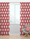 Retro Geometrical Abstract Minimal Pattern XIII - Mid-Century Modern Curtain Panels