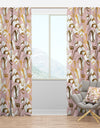 Golden Marble II - Mid-Century Modern Curtain Panels