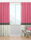 Geometric Neapolitan II - Shabby Chic Curtain Panels