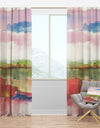 Influence of Line and Color Gold Bright - Shabby Chic Curtain Panels