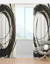 Gold Glamour Circle III - Posh & Luxe Curtain Panels