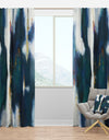 Blue Glam Texture I - Contemporary Curtain Panels