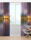 Hong Kong Panorama at Twilight - Cityscape Photo Curtain Panels