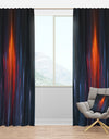 Fractal Fire in Light Blue - Contemporary Curtain Panels