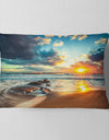 Beautiful Cloudscape over the Sea - Modern Beach Throw Pillow