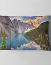 Moraine Lake in Banff Park Canada - Landscape Printed Throw Pillow