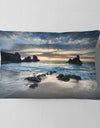 Beautiful Porthcothan Bay - Seashore Throw Pillow