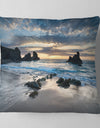 Beautiful Porthcothan Bay - Seashore Throw Pillow