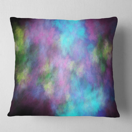 Perfect Blue Purple Starry Sky - Abstract Throw Pillow
