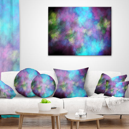 Perfect Blue Purple Starry Sky - Abstract Throw Pillow