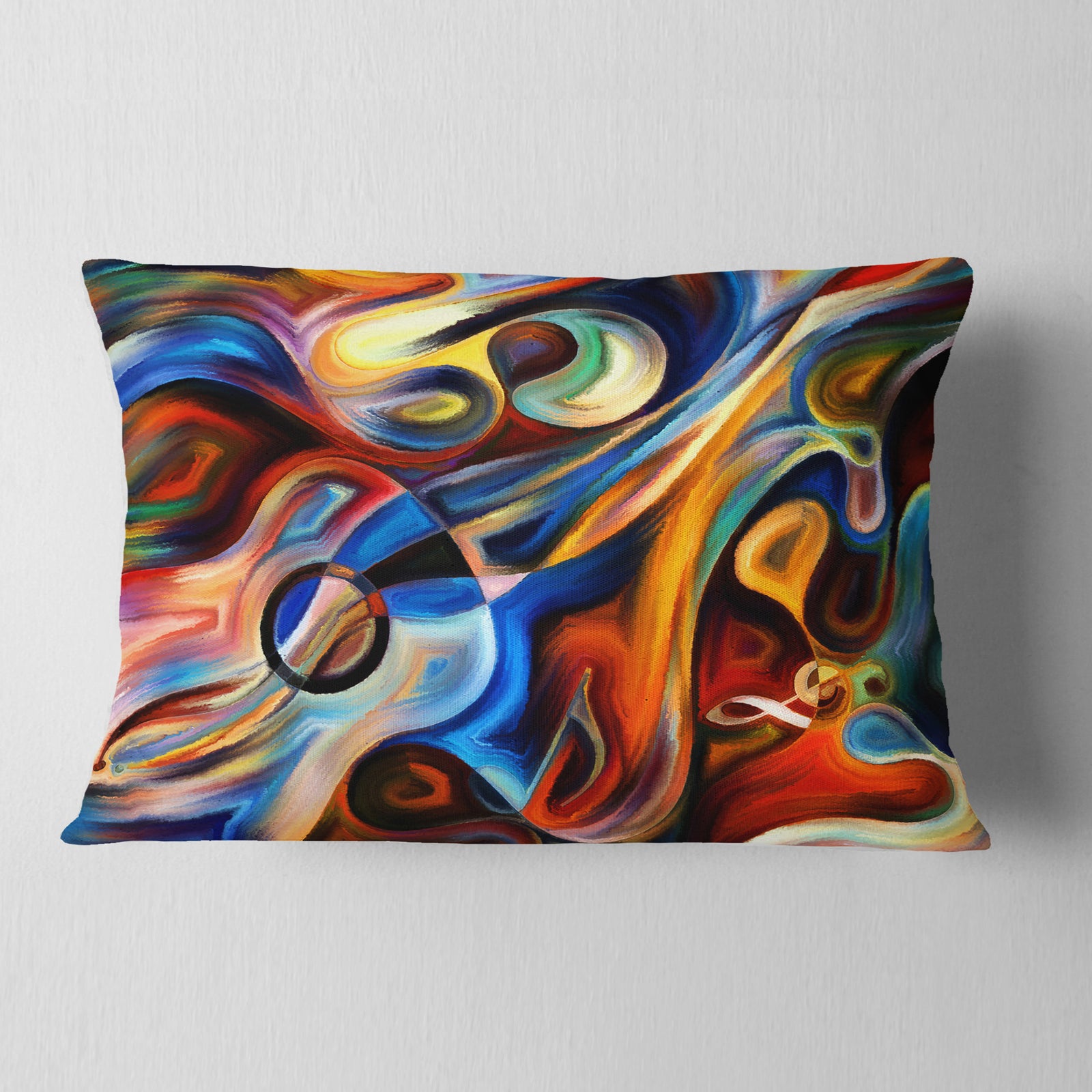 Abstract Music and Rhythm - Abstract Throw Pillow