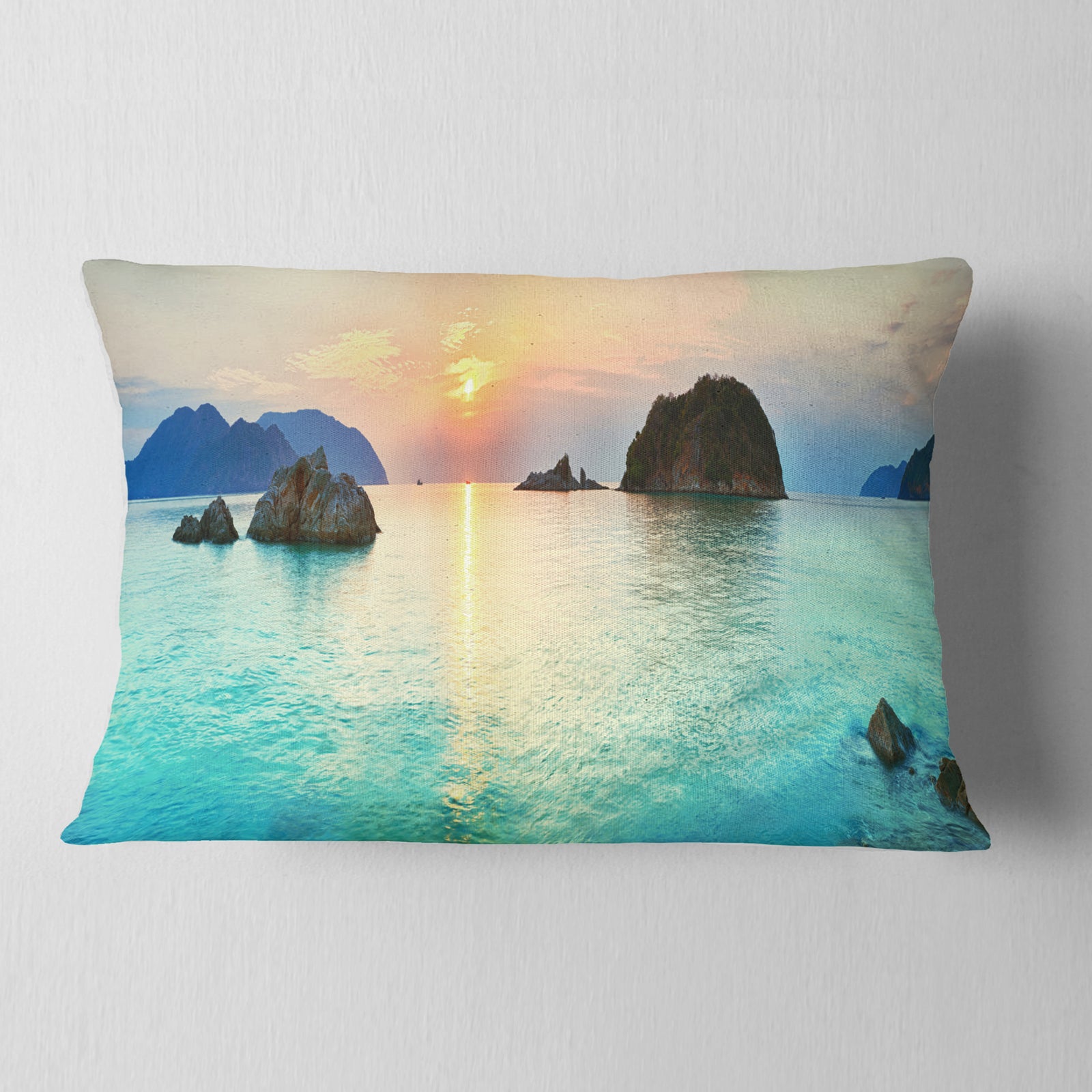 Sunrise Panorama - Photography Throw Pillow