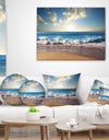 Sea Sunset - Seascape Photography Throw Pillow