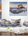 Winter Mountain Landscape - Photography Throw Pillow