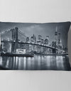 Panorama New York City at Night - Cityscape Throw Pillow