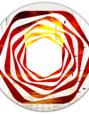 Golden Sun Sinking in Red Waters - Modern Round or Oval Wall Mirror - Whirl