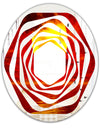 Golden Sun Sinking in Red Waters - Modern Round or Oval Wall Mirror - Whirl