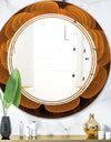 Water Lily Digital Art Fractal Flower - Modern Round or Oval Wall Mirror - Triple C