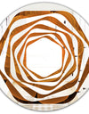 Water Lily Digital Art Fractal Flower - Modern Round or Oval Wall Mirror - Whirl