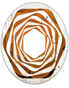 Water Lily Digital Art Fractal Flower - Modern Round or Oval Wall Mirror - Whirl