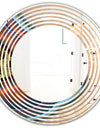Abstract Mineral Texture - Modern Round or Oval Wall Mirror - Wave