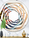 Abstract Mineral Texture - Modern Round or Oval Wall Mirror - Whirl