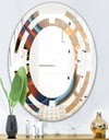 Abstract Mineral Texture - Modern Round or Oval Wall Mirror - Space