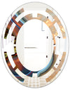 Abstract Mineral Texture - Modern Round or Oval Wall Mirror - Space