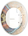 Abstract Mineral Texture - Modern Round or Oval Wall Mirror - Wave