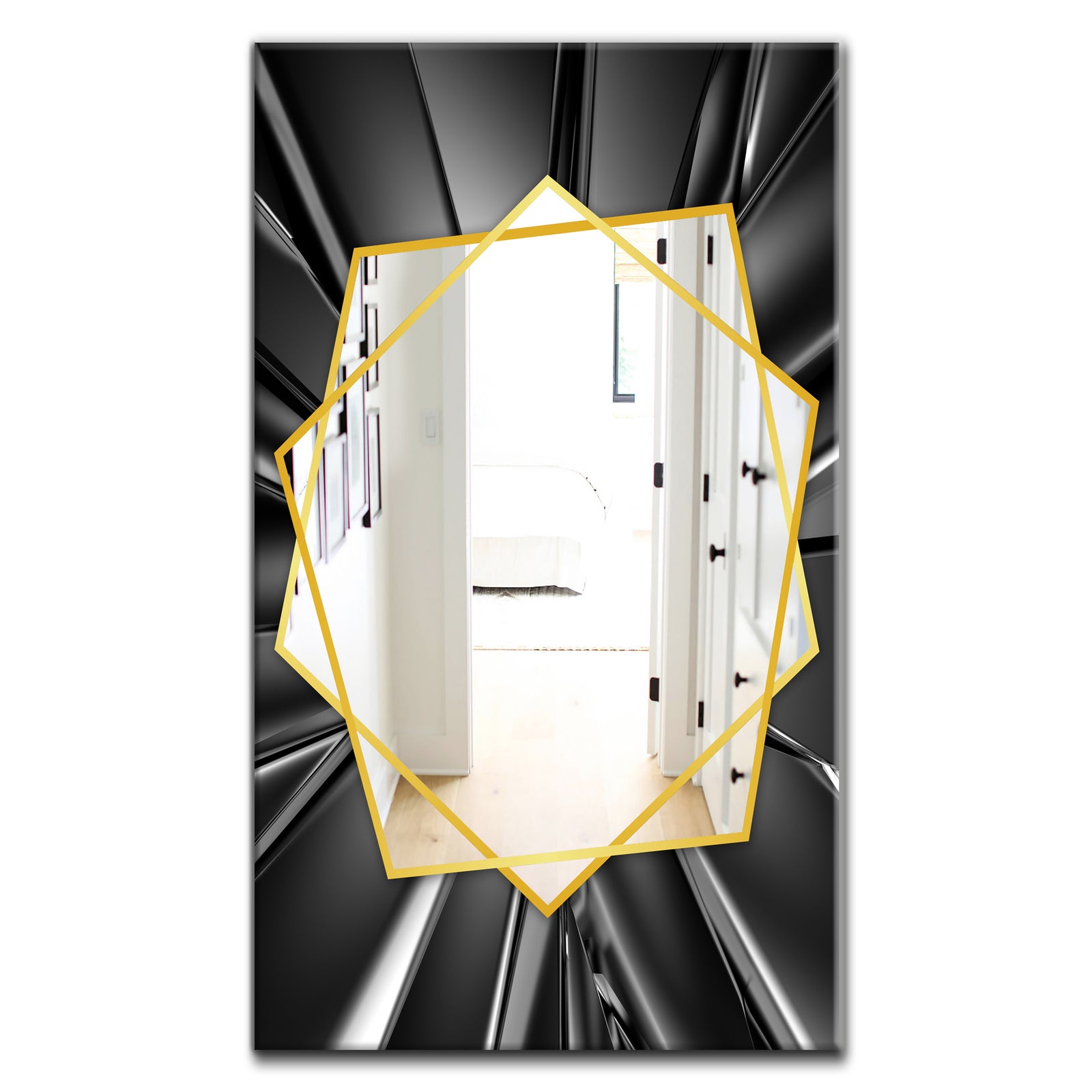 Futuristic Crystal - Modern Mirror - Frameless Wall Mirror