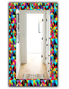 Triangular Colourfields 1 - Modern Mirror - Frameless Wall Mirror