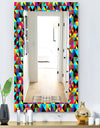 Triangular Colourfields 1 - Modern Mirror - Frameless Wall Mirror