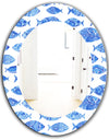 Costal Creatures 1 - Traditional Mirror - Frameless Oval or Round Wall Mirror