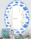 Costal Creatures 1 - Traditional Mirror - Frameless Oval or Round Wall Mirror